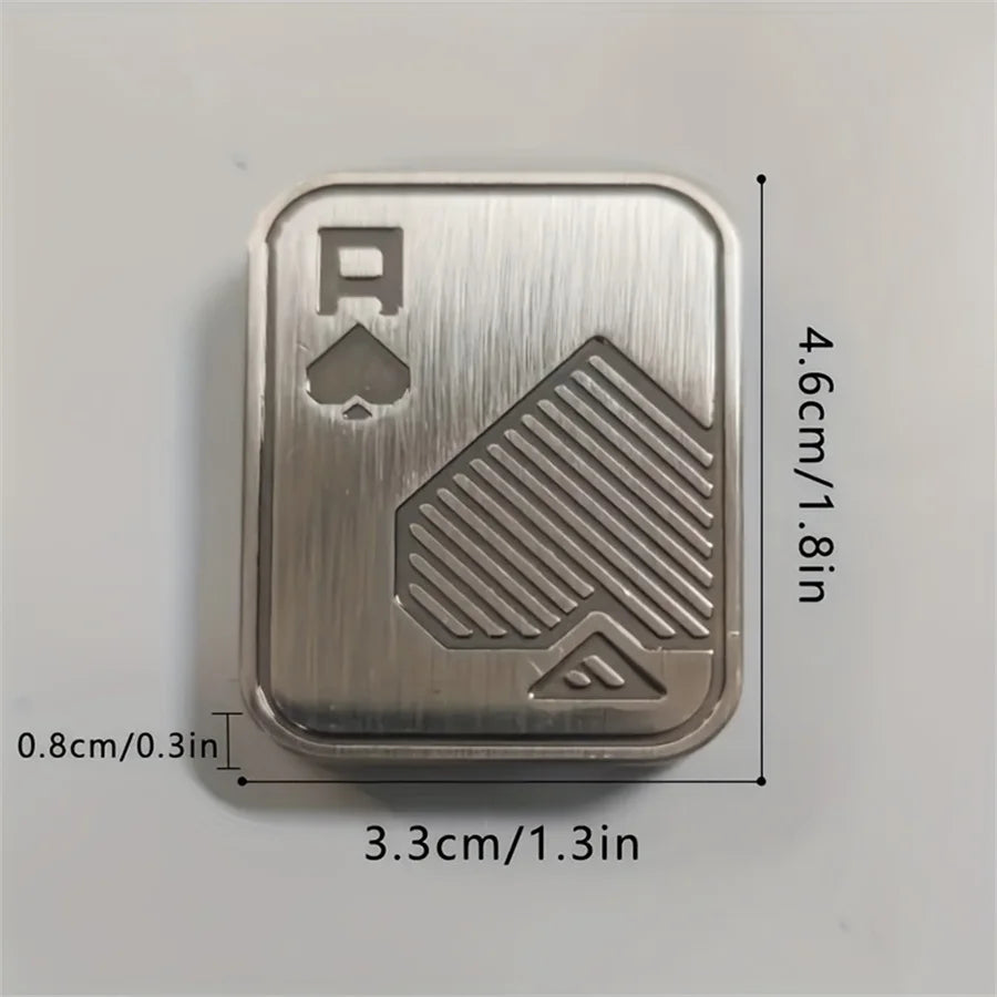 Metal Slider Stress Relief Toy - EDC Magnetic Spinning Top for Adults, Portable Decompression Gift